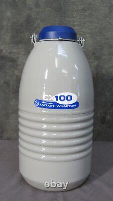 Taylor Wharton CX100 LN2 Cryogenic 4.1-Liter Vessel Dewar with Cryo Shipper