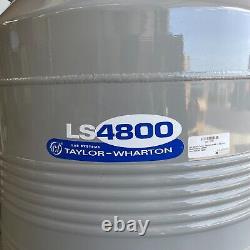 Taylor-Wharton LS4800 Laboratory Liquid Nitrogen Dewar WithVial Storage Racks