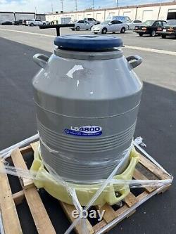 Taylor-Wharton LS4800 Laboratory Liquid Nitrogen Dewar with Enpac Spill Scooter