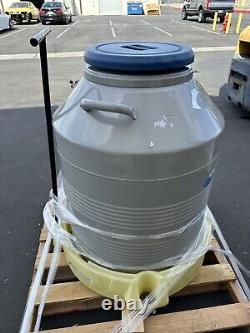 Taylor-Wharton LS4800 Laboratory Liquid Nitrogen Dewar with Enpac Spill Scooter