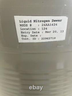 Taylor Wharton liquid nitrogen canister 35LD Cryogenic Dewar