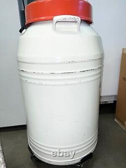Thermo Thermolyne Locator 4 PLUS Cryo Liquid Nitrogen Storage Dewar Tank 4 RACKS