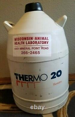 Thermolyne Thermo 20 Cryogenic Liquid Nitrogen Dewar Tank 20L Storage