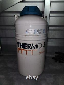 Thermolyne Thermo 5 Cryogenic Liquid Nitrogen Dewar 5 Liter Storage Made In USA