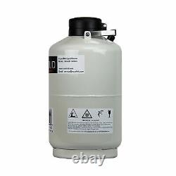 U. S. SOLID 10L Cryogenic Container Liquid Nitrogen LN2 Tank Dewar with Straps