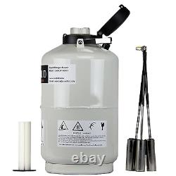 U. S. SOLID 10L Cryogenic Container Liquid Nitrogen LN2 Tank Dewar with Straps 6 C