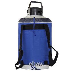 U. S. SOLID 10L Cryogenic Container Liquid Nitrogen LN2 Tank Dewar with Straps 6 C