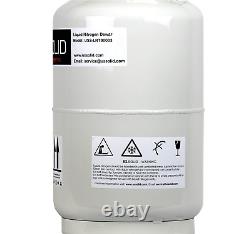 U. S. SOLID 10L Cryogenic Container Liquid Nitrogen LN2 Tank Dewar with Straps 6 C