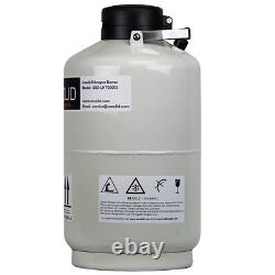 U. S. SOLID 10L Cryogenic Container Liquid Nitrogen LN2 Tank Dewar with Straps 6 C