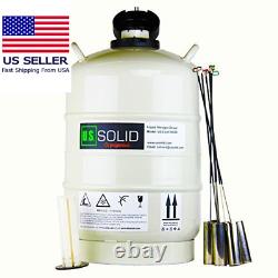U. S. SOLID 20 L Cryogenic Container Liquid Nitrogen (LN2) Dewar Semen Tank 6