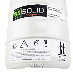 U. S. SOLID 20 L Cryogenic Container Liquid Nitrogen (LN2) Dewar Semen Tank 6 Cani