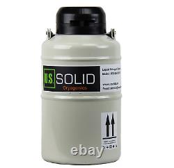 U. S. SOLID 3L Liquid Nitrogen Container LN2 Tank Cryogenic Dewar Semen Flask with