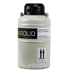 U. S. SOLID 3L Liquid Nitrogen Container LN2 Tank Cryogenic Dewar Semen Flask with