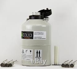 U. S. Solid Liquid Nitrogen Tank 6 L Container Dewar LN2 Cryogenic 6 Canisters