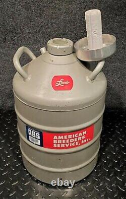 UNION CARBIDE / LINDE LIQUID NITROGEN CRYOGENICS DEWAR LR-17 with LID