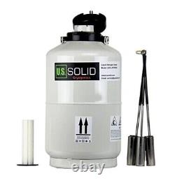 US Solid 10L Liquid Nitrogen Tank Container LN2 Dewar with straps, Free Shipping