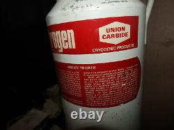 Union Carbide Cryogenic UC-1 Liquid Nitrogen Container, LN2 Dewar, Custom Chiller
