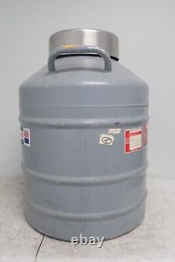 Union Carbide Linde LR-30 Cryogenic Liquid Nitrogen Dewar Tank with 10 Cannisters
