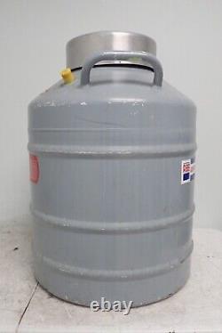 Union Carbide Linde LR-30 Cryogenic Liquid Nitrogen Dewar Tank with 10 Cannisters