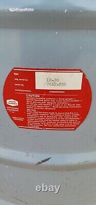 Union Carbide Linde LR-30 Cryogenic Liquid Nitrogen Dewar Tank with 10 Cannisters