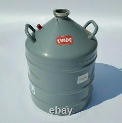 Union Carbide Linde Liquid Nitrogen Dewar Cryogenic Tank LR-31 Excellent