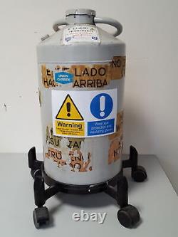 Union Carbide Liquid Nitrogen Refrigerator Tank/Dewar & Trolley Lab