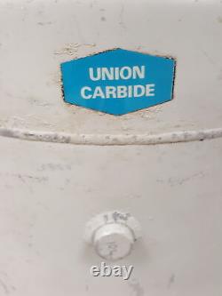 Union Carbide Liquid Nitrogen Refrigerator Tank/Dewar with Sample Racking Lab
