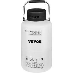 VEVCR10L Liquid Nitrogen Container Tank Dewar Aluminum Refrigeration Insulation