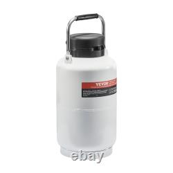 VEVOR 3L Liquid Nitrogen Tank Aluminum Alloy LN2 Dewar Container with 6 Canist