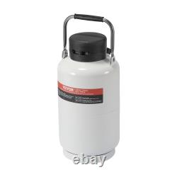 VEVOR 3L Liquid Nitrogen Tank Aluminum Alloy LN2 Dewar Container with 6 Canist