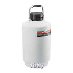 VEVOR Liquid Nitrogen Tank 10 L Aluminum Alloy LN2 Container Dewar 6 Canisters