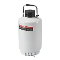 VEVOR Liquid Nitrogen Tank 10 L Aluminum Alloy LN2 Container Dewar 6 Canisters