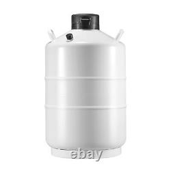 VEVOR Liquid Nitrogen Tank 20 L Aluminum Alloy LN2 Container Dewar 6 Canisters