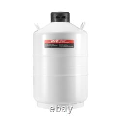 VEVOR Liquid Nitrogen Tank 20 L Aluminum Alloy LN2 Container Dewar 6 Canisters