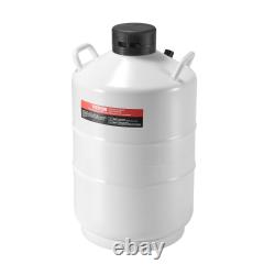 VEVOR Liquid Nitrogen Tank 20 L Aluminum Alloy LN2 Container Dewar 6 Canisters