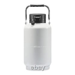 VEVOR Liquid Nitrogen Tank 3 L Aluminum Alloy LN2 Container Dewar 6 Canisters