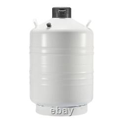 VEVOR Liquid Nitrogen Tank 30 L Aluminum Alloy LN2 Container Dewar 6 Canisters