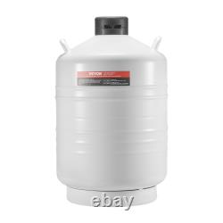 VEVOR Liquid Nitrogen Tank 30 L Aluminum Alloy LN2 Container Dewar 6 Canisters