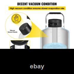 VEVOR Liquid Nitrogen Tank 6L Aluminum Alloy Dewar Cryogenic Container with 6