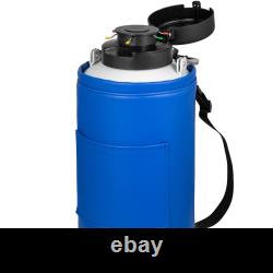 VEVOR Liquid Nitrogen Tank 6L Aluminum Alloy Dewar Cryogenic Container with 6