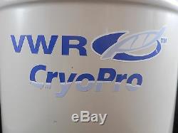VWR CryoPro 4.3L LN2 Liquid Nitrogen Dewar Vapor Shipper V-48