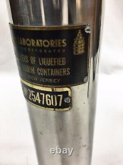 Vintage Hofman Laboratories Liquid Nitrogen Dewar Lab Flask + Free Shipping