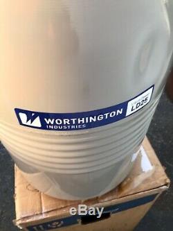 Worthington 25LDB Liquid Nitrogen Storage Dewar 25 L, 109 Day Static Hold READ