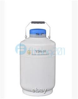 YDS-10 10L Cryogenic Liquid Nitrogen Container LN2 Tank Dewar with Straps