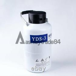 YDS-3 3L Cryogenic Liquid Nitrogen Container LN2 Tank Dewar with Straps