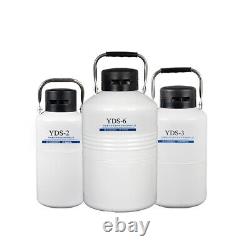 YDS-3 3L Cryogenic Liquid Nitrogen Container LN2 Tank Dewar with Straps R